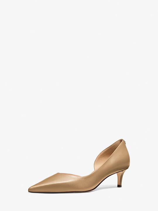 michael kors elyse leather pump