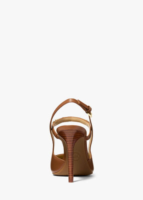 michael kors حذاء دينا فليكس الجلدي ذو الكعب المفتوح