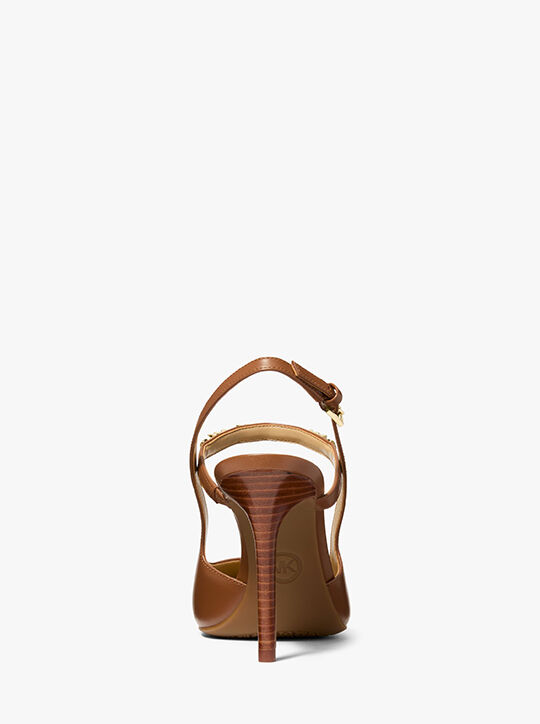 michael kors حذاء دينا فليكس الجلدي ذو الكعب المفتوح