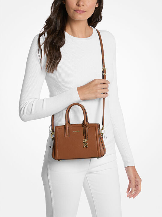 michael kors laila extra small leather crossbody bag
