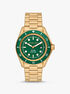 Oversized Maritime Gold-Tone Watch michael kors oversized maritime gold tone watch
