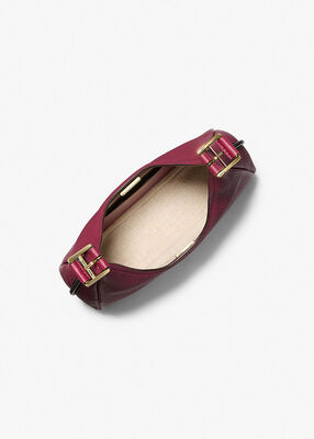 michael kors nolita small pebbled leather hobo shoulder bag