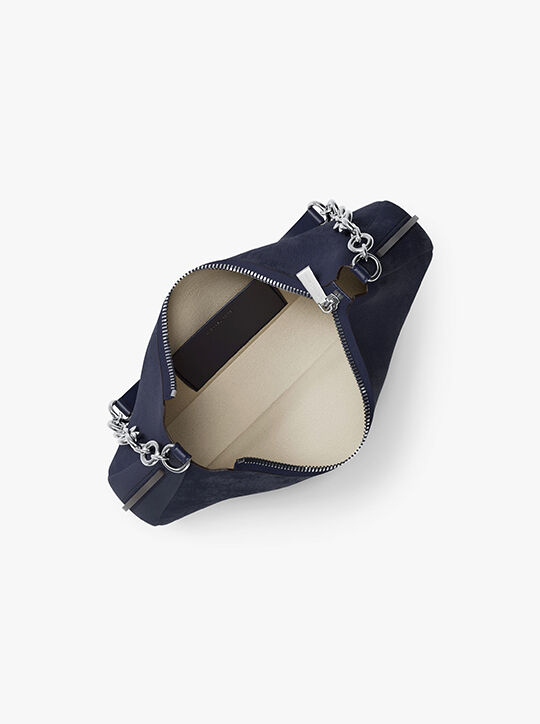 michael kors nolita medium nubuck chain pochette