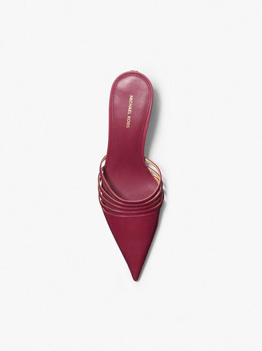 michael kors haisley leather mule pump