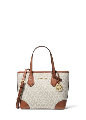 michael kors eva extra small signature logo convertible tote bag