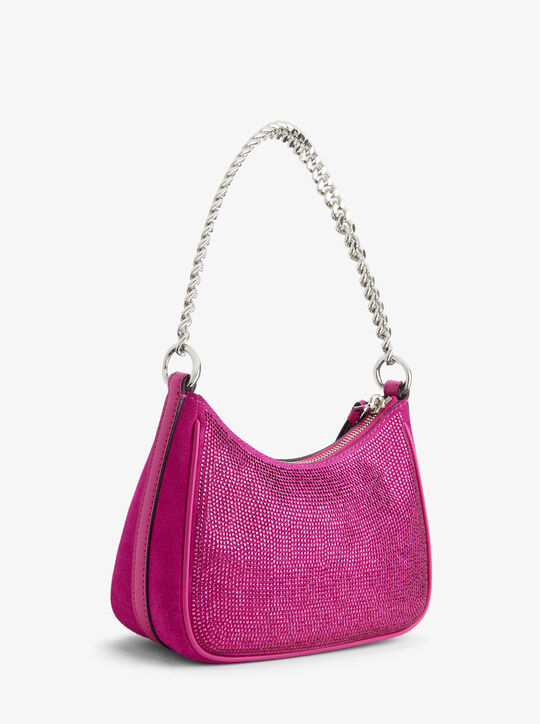 Jet Set Charm Small Embellished Leather Pochette michael kors jet set charm small embellished leather pochette