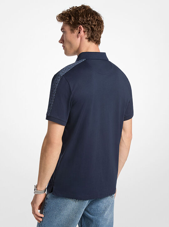 michael kors logo cotton polo shirt