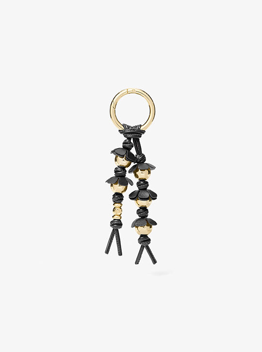 Embellished Floral Bag Charm michael kors embellished floral bag charm