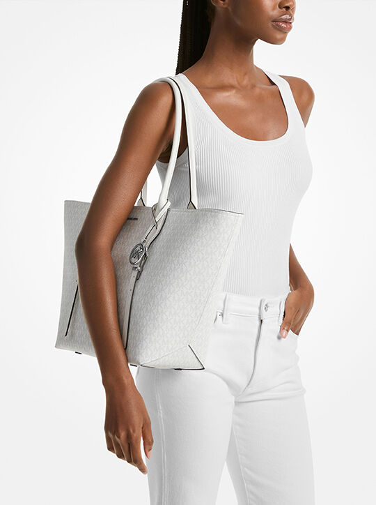 michael kors moore large logo tote bag