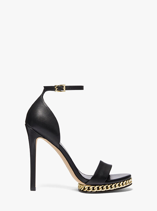 michael kors jordyn embellished leather platform sandal