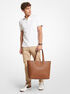 michael kors hudson pebbled leather tote bag