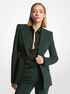 michael kors georgina stretch pebble crepe blazer