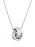 michael kors logo and cubic zirconia necklace