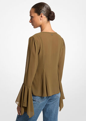 michael kors georgette blouse