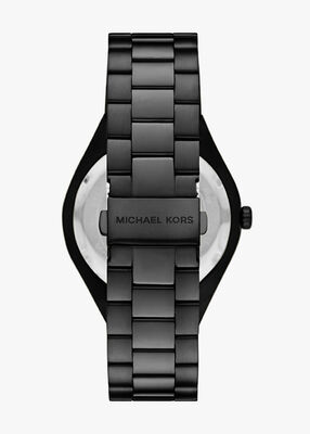 michael kors lennox three hand black watch