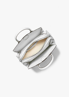 michael kors حقيبة ليلى الصغيرة من الجلد المزخرف والمقطع بالليزر