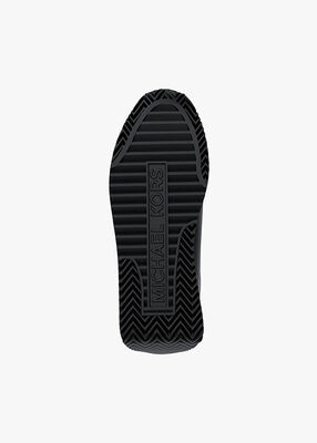 michael kors rhodes signature logo and leather trainer