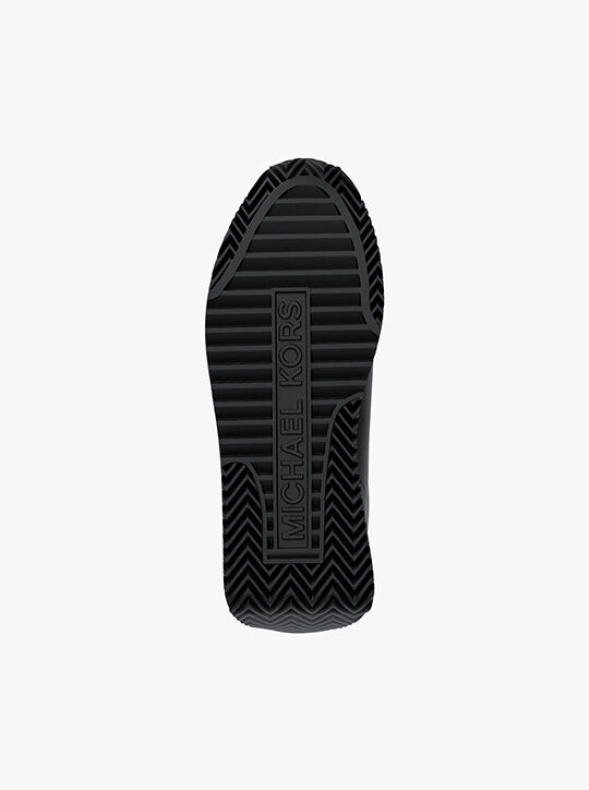 Rhodes Signature Logo and Leather Trainer michael kors rhodes signature logo and leather trainer