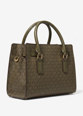 michael kors hamilton moderne small signature logo crossbody bag
