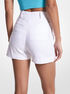 michael kors pleated linen blend shorts