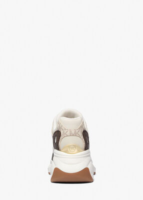 michael kors حذاء رياضي زوما من النايلون ثنائي اللون بشعار الماركة