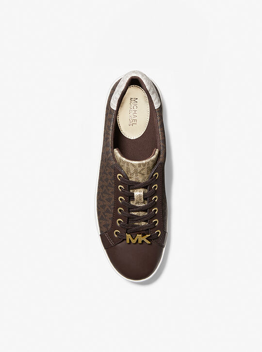 michael kors poppy color block logo sneaker