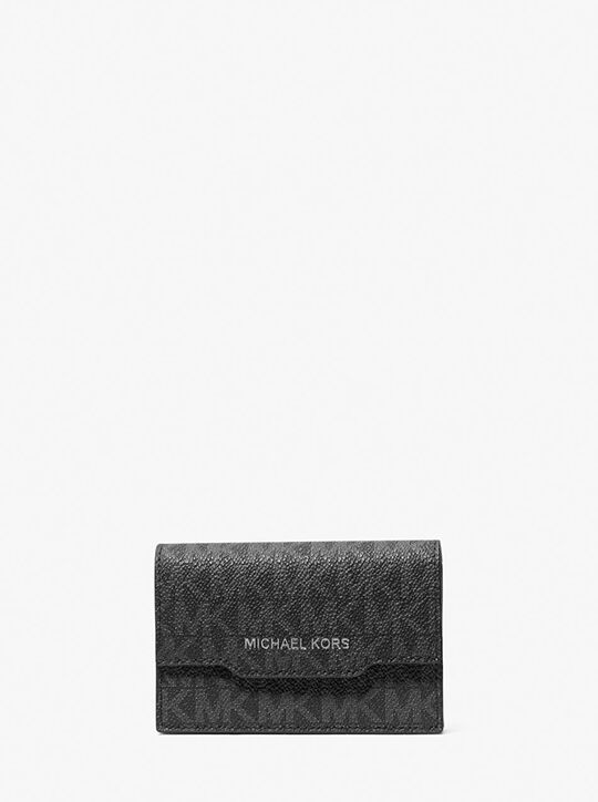 michael kors hudson signature logo accordion card case