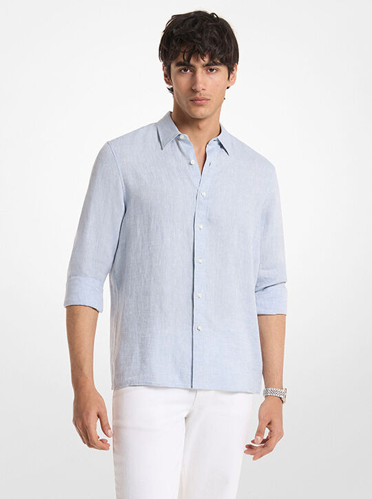 Classic-Fit Linen Shirt michael kors classic fit linen shirt