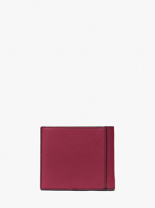 Hudson Pebbled Leather Billfold Wallet michael kors hudson pebbled leather billfold wallet