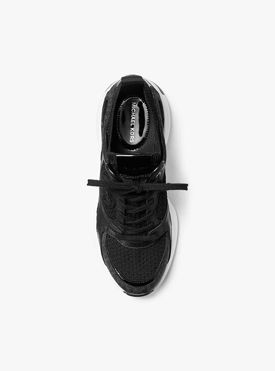 Zuma Mixed-Media Trainer, BLACK | Michael Kors KSA