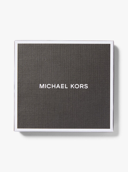 michael kors signature logo wallet and belt gift set