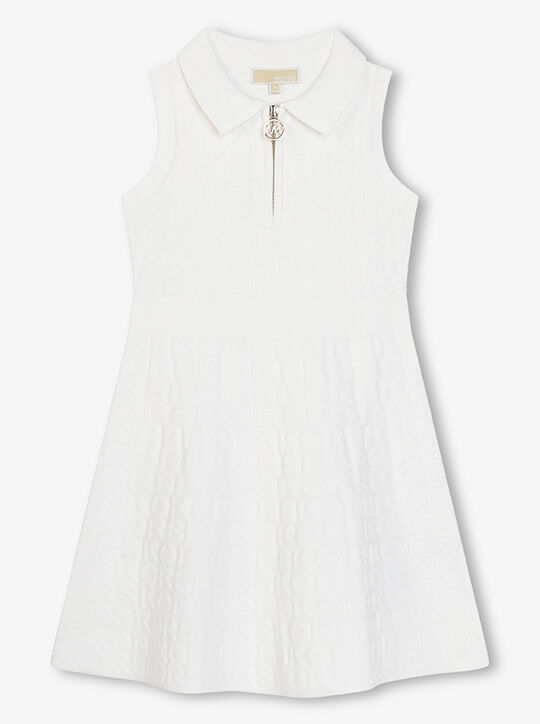 KORS Stretch Knit Zip-Up Polo Dress michael kors kors stretch knit zip up polo dress