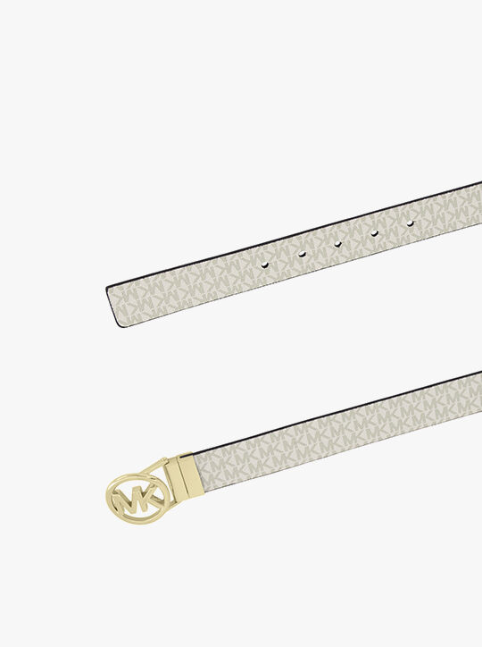 michael kors reversible signature logo belt