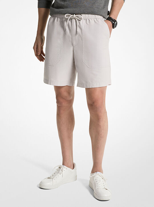michael kors cotton drawstring shorts