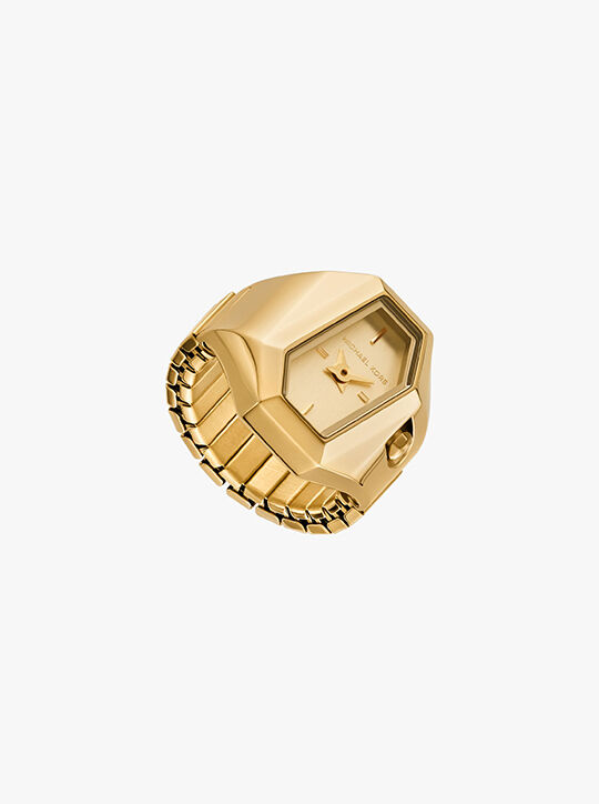 michael kors suri gold tone ring watch
