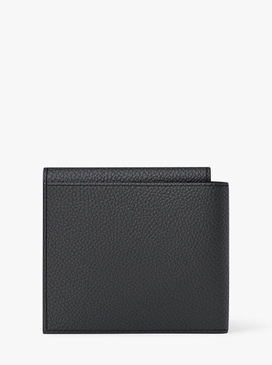 michael kors hudson pebbled leather wallet