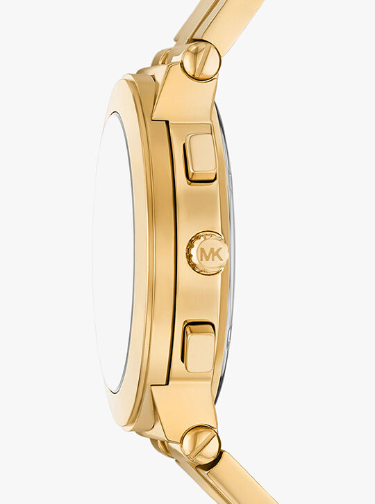 michael kors billie gold tone stainless steel watch