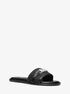 michael kors ember embellished straw slide sandal