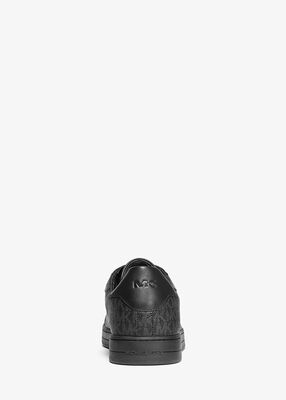 michael kors keating logo and leather sneaker