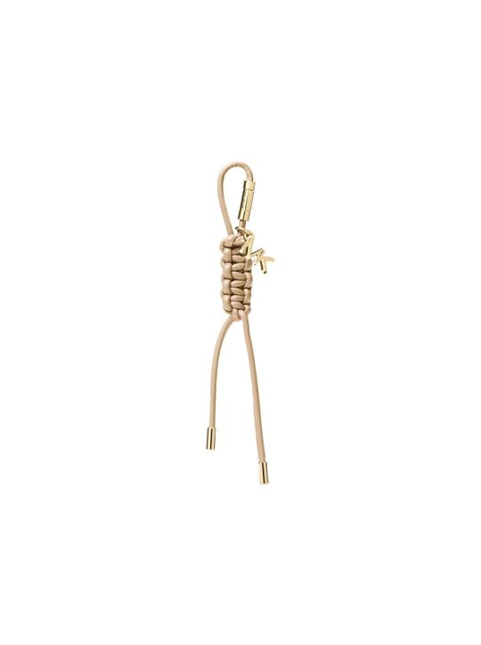 Gold-Tone and Braided Cord Bag Charm michael kors gold tone and braided cord bag charm