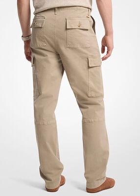 michael kors stretch cotton twill cargo pants