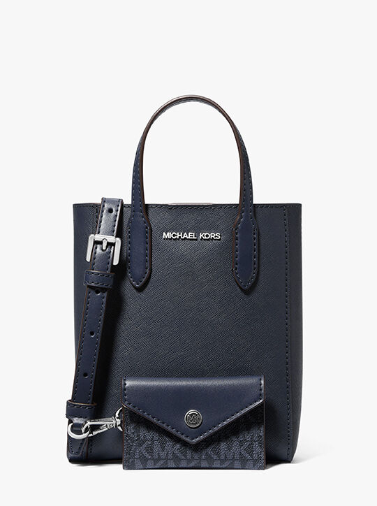 michael kors vincent extra small saffiano leather crossbody bag with card case