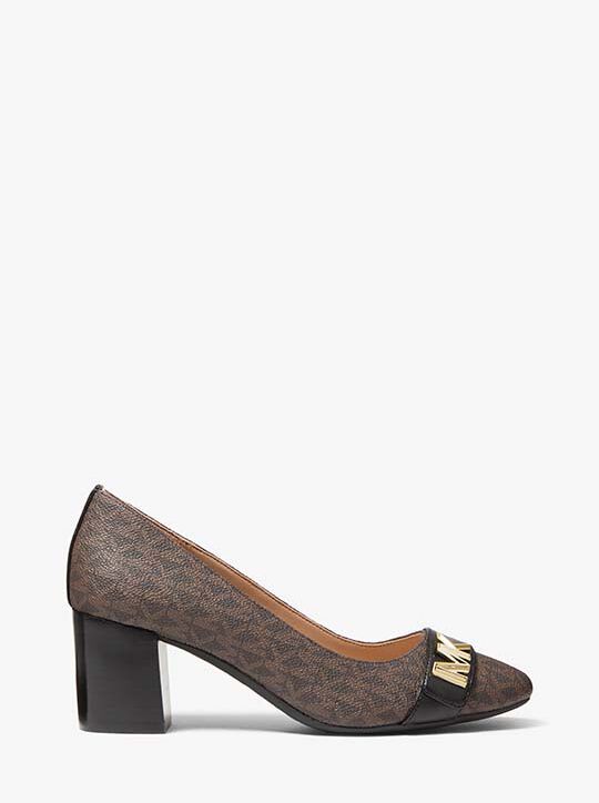 michael kors jilly flex signature logo pump