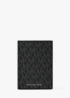 michael kors hudson signature logo folio card case