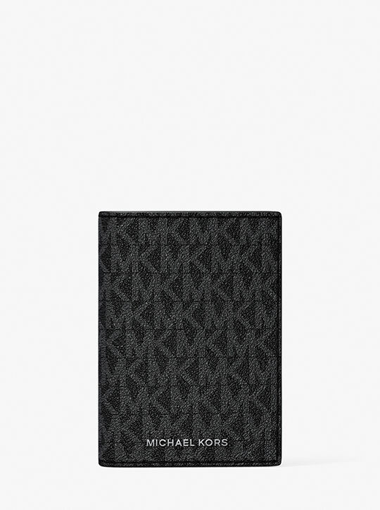 michael kors hudson signature logo folio card case