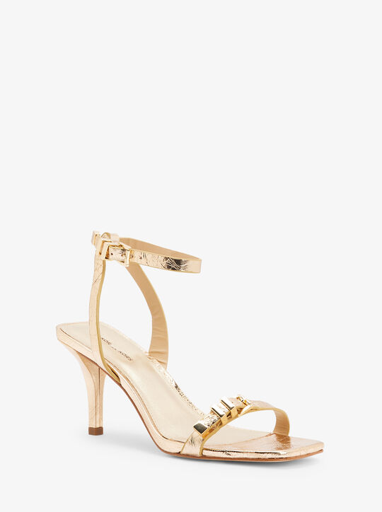 صندل دارينجتون الجلدي المعدني المتشقق michael kors صندل دارينجتون الجلدي المعدني المتشقق