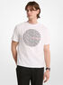 michael kors circle logo cotton jersey t shirt