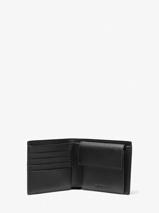 michael kors greyson logo billfold wallet with coin pocket