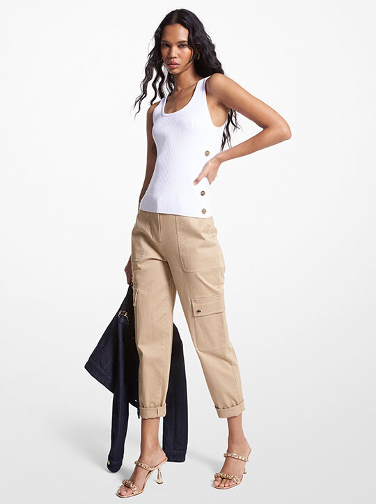 تانك توب مضلع ومرن michael kors تانك توب مضلع ومرن