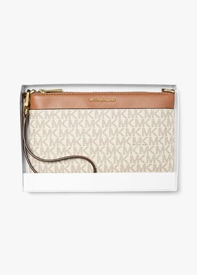 michael kors حقيبة معصم جيت سيت متوسطة الحجم بشعار الماركة